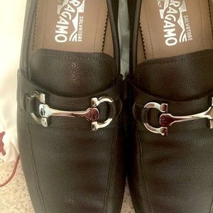Worn once. Like new. Men’s size 8 Salvatore Ferragamo Loafers.